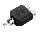 ADAPTADOR DE PLAST.2X RCA FÊMEA P/RCA MACHO